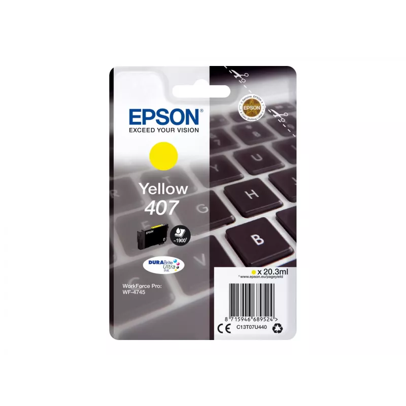 Epson WF-4745 mustekasetti 1 kpl alkuperäinen High (XL) Yield keltainen