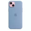 Apple iPhone 15 Plus silikonikuori MagSafe-yhteensopiva - talvisininen
