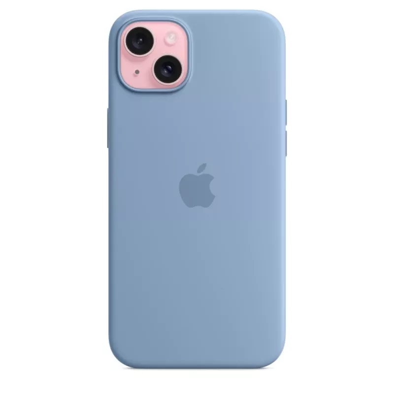 Apple iPhone 15 Plus silikonikuori MagSafe-yhteensopiva - talvisininen