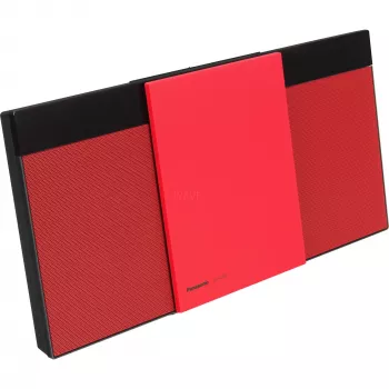 Panasonic SC-HC304 HiFi-CD-soitin punainen