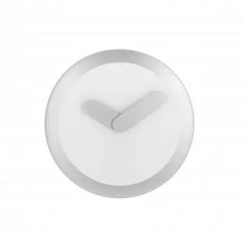 NeXtime kello 2615zi Focus, Ø25 cm, seinäkello, valkoinen/hopea