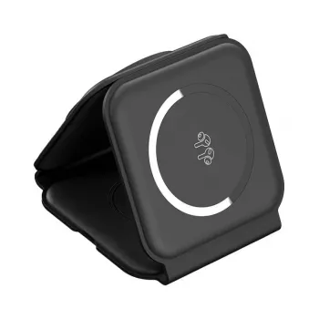 Choetech T588-F 3in1 magneettinen langaton laturi 15W (musta)