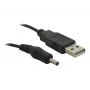 USB-kaapeli virtakaapeli DeLOCK 82377 1,5 m USB A