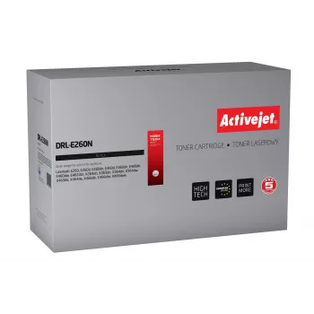 Rumpu ActiveJet DRL-E260N korvaa Lexmark E260X22G, yhteensopiva musta, 30 000 sivua