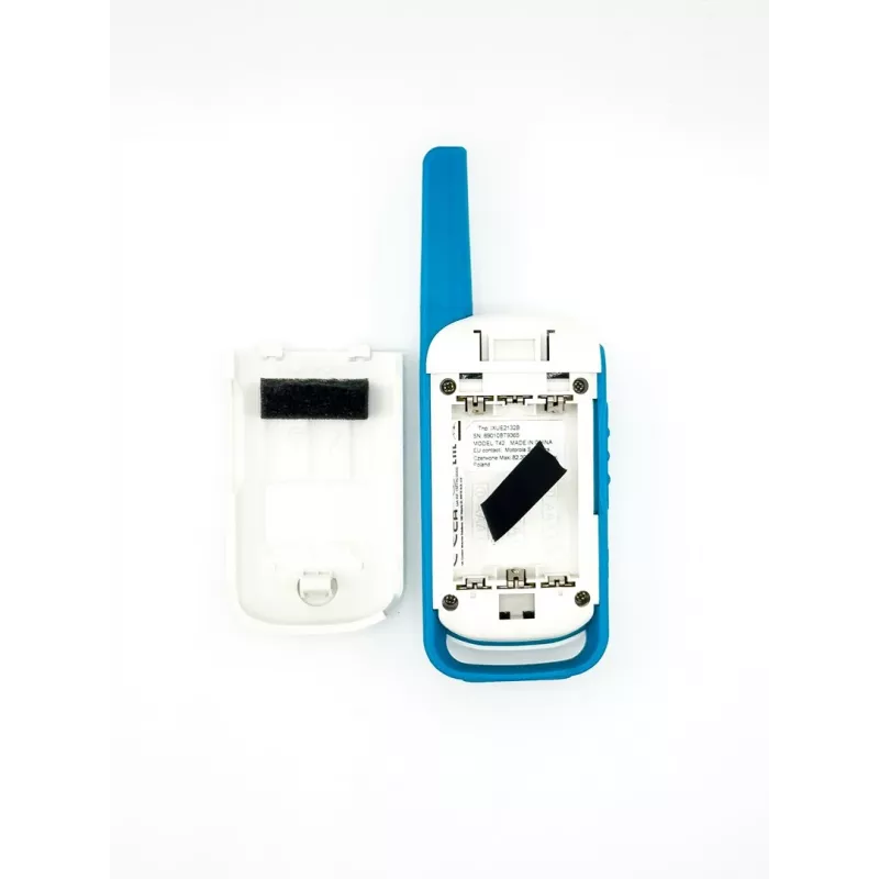 Motorola Talkabout T42 – radiopuhelin, 2 kpl:n pakkaus (oranssi-sininen)