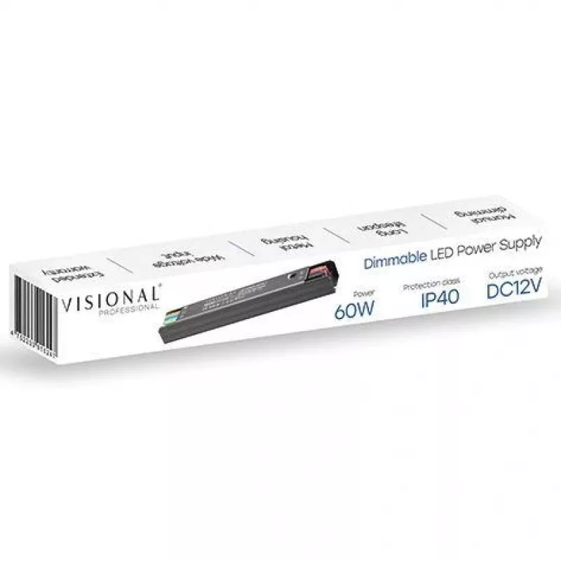 Lightstrip virtalähde 12V 5A 60W/VS-60W-12C V Visional
