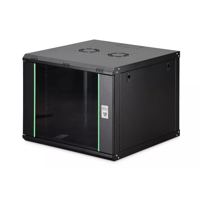 Seinäasennusteline Digitus DN-19 09U-6/6-EC-SW