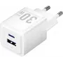 Vention 30W -laturi GaN-teknologialla, 1x USB-A, 1x USB-C (valkoinen)