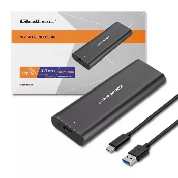 Kotelo M.2 SATA SSD -asemille | NGFF | USB Type-C