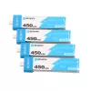 1S BetaFPV BT2.0 drooniakku-pakkaus 450mAh 4 kpl pakkaus, 3,8V