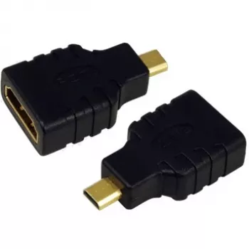 HDMI-sukupuolen vaihtaja HDMI D - HDMI A LogiLink AH0010 musta