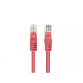 Lanberg PCU6-20CC-0025-R Cat.6 UTP -verkkokaapeli, 0,25 m, punainen, 10 kpl:n pakkaus
