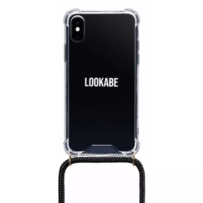 Lookabe kaulaketjupuhelinkuori iPhone XS Maxille, kulta/musta