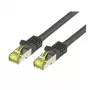 Verkkokaapeli M-Cab CAT7 S-FTP PIMF RJ-45 3m musta
