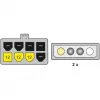 Delock 82397 PCI Express -virtasovitinkaapeli, 2x 4-pinninen 5,25" - 8-pinninen PCIe, 12 V, 0,30 m