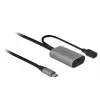 Delock USB-C Aktiivinen jatkokaapeli, 5 m, USB 5 Gbps (USB-20225 / 85392)
