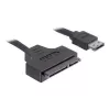 SATA-kaapeli DeLOCK ESATAP-100 0,5 m, musta