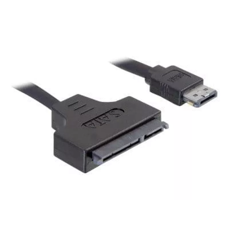 SATA-kaapeli DeLOCK ESATAP-100 0,5 m, musta