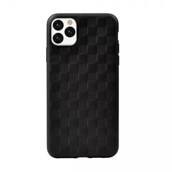 Softcase Devia Woven2 iPhone 11 Pro – kudottu rakenne, musta