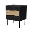 Cama INSERTO yöpöytä, 2 kpl, 50x40x61.5 cm, musta + LED