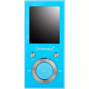 MP3-soitin INTENSO Video Scooter BT — 16 GB, LCD-näyttö, MicroSD-yhteensopiva, sininen