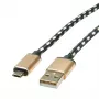 ROLINE 11.02.8820 USB-kaapeli 1,8 m USB 2.0 USB-C Micro-USB B musta - kulta (11.02.8820)