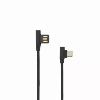 Sbox USB-C-90-B USB->Type-C 90 M/M 1,5 m musta