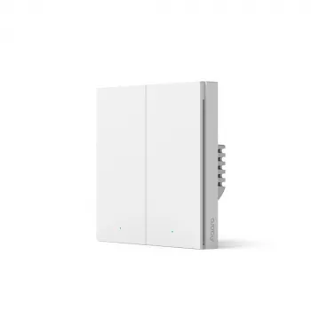 Aqara Smart Wall Switch H1 (No Neutral, Double Rocker) valkoinen (HomeKit)