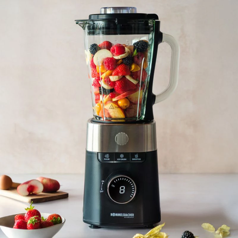 Yleiskone Rommelsbacher MX 1260 — 1200 W, 1,5 L, musta/ruostumaton teräs
