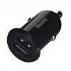 Autolaturi Baseus Gain Pro yleinen musta – 2× USB 2.0, 2,4 A per portti, tulo 12–24 V, lähtö 5 V