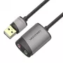 Vention USB-ulkoinen äänikortti 0,15M harmaa metalli Type