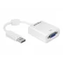 Videokaapelisovitin DeLOCK 61766 0,125 m VGA DisplayPort valkoinen
