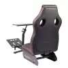 Subsonic SA5681 racing-cockpit musta punainen tekonahka verkko metalli