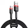 Micro-USB-kaapeli Baseus Cafule 1,5A 2 m (punainen ja musta)
