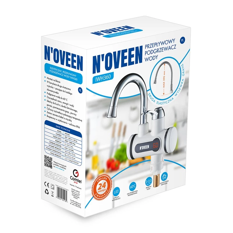 Läpivirtauslämmitin IWH360