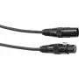 DMX-kaapeli EUROLITE XLR 5-napainen, 1 m, musta