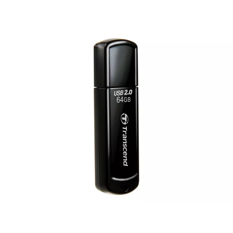 USB-muistitikku Transcend JetFlash 350 64GB, USB 2.0, musta