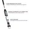 CB-CD6 Ultrafast Braided Quick Charge USB-C - USB-C 2 m