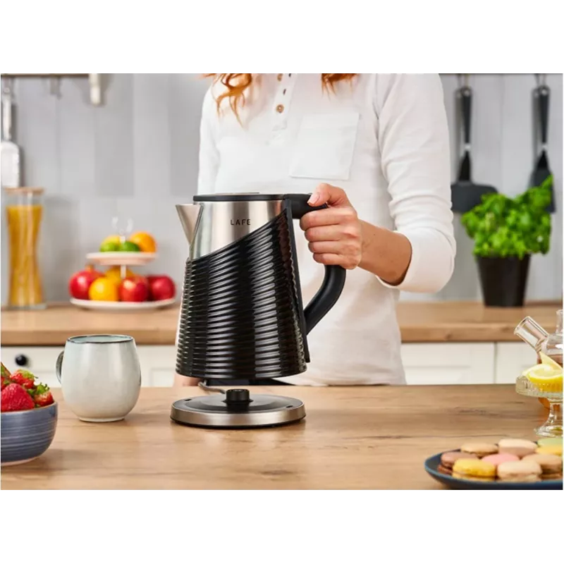 Sähköinen vedenkeitin LAFE 1,8 l 2200 W Elegant musta