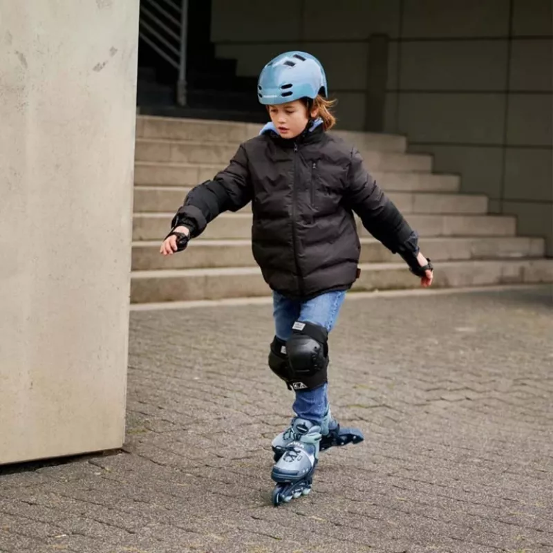 Inline-luistimet HUDORA Leon 2.0, säädettävä koko 37–40, sininen/harmaa