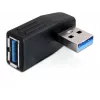 Kaapelin sukupuolenmuunnin DeLOCK 65341 USB 3.0 musta