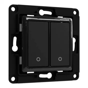 Valokatkaisin Shelly Wall Switch 2 musta painikkeet yhteensopivuus Shelly 2.5