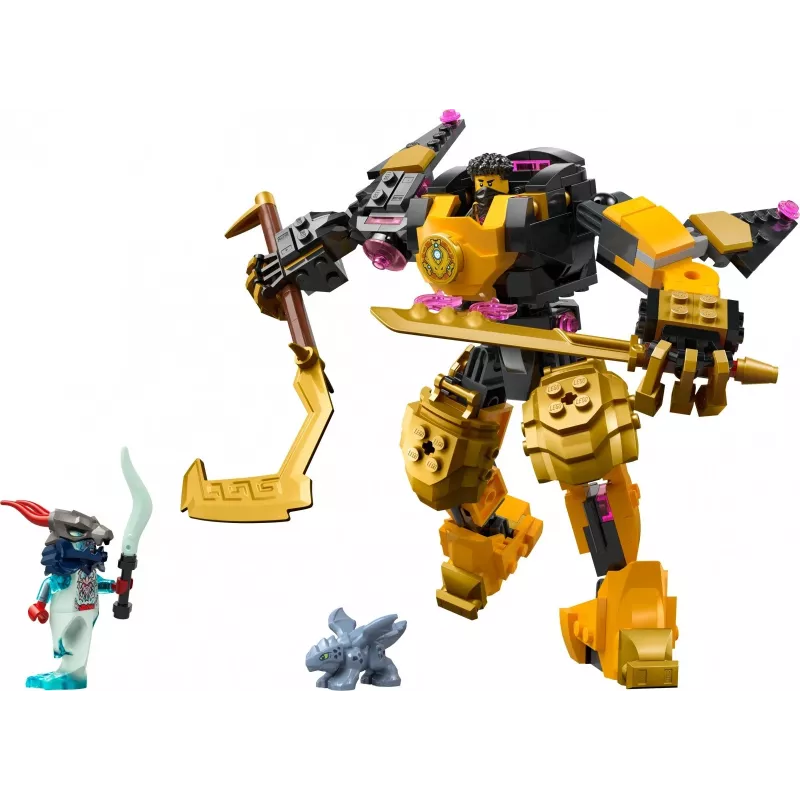 LEGO rakennussarja NINJAGO 71839 Arinin Spinjitzu taistelumech, 213 osaa, 2 minihahmoa, korkeus 160 mm