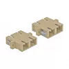 Kuituadapteri DELOCK SC naaras-naaras beige, 4 kpl:n pakkaus (malli 85996)