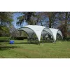 Paviljonki Event Shelter, 4,5 x 4,5 m (vaaleanharmaa/harmaa)