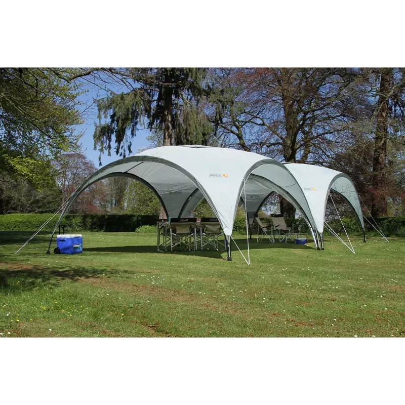 Paviljonki Event Shelter, 4,5 x 4,5 m (vaaleanharmaa/harmaa)