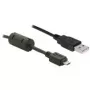 DeLOCK - USB-kaapeli - USB Type-A, 4-napainen (uros) - Micro-USB, Type-B (uros) - 1 m (82299)