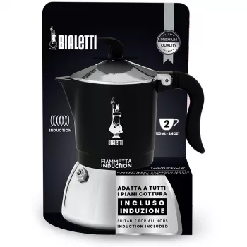 Induktiokahvinkeitin BIALETTI FIAMMETTA 2 kupillista, musta