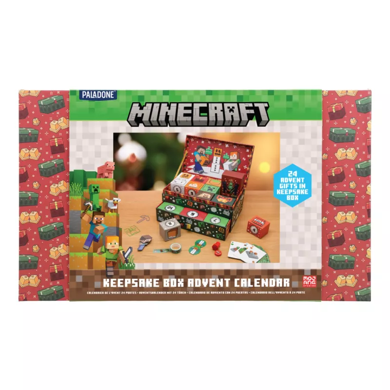 Säilytyslaatikko-joulukalenteri Paladone PP15749MCF Minecraft 24 yllätystä
