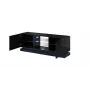 Cama Meble QIU 160 TV-kaappi, MDF, musta kiilto